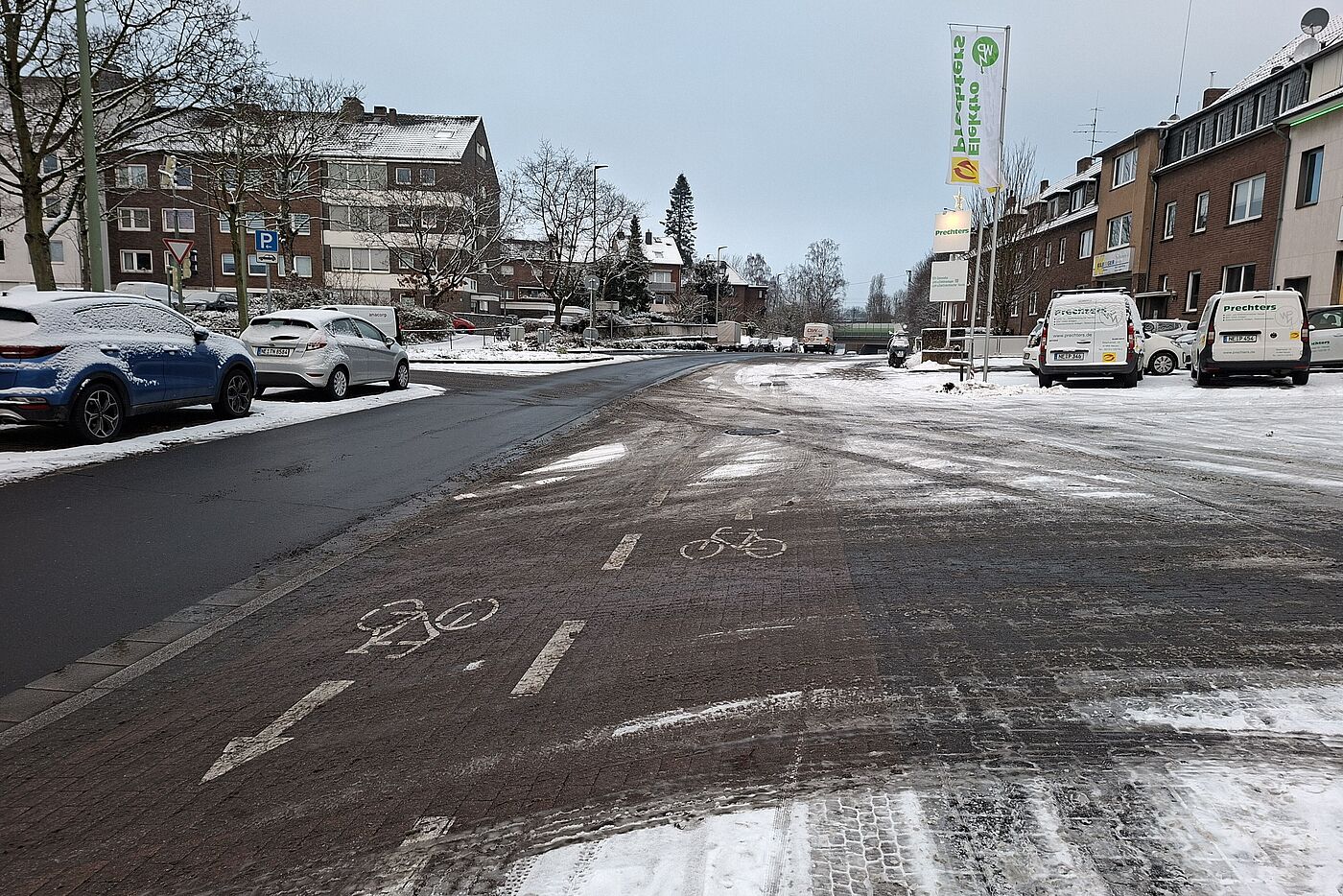 Stephanstraße: Hier muss auch geräumt werden. Stephanstraße: Hier muss auch geräumt werden.