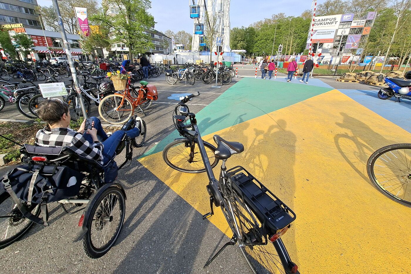 Hübsch, aber provisorisch: Der Wendersplatz wird nach der Laga bebaut und nochmals neu gestaltet.