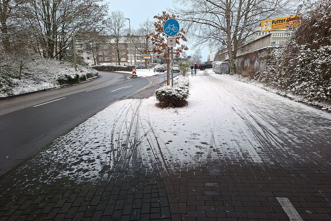 Stephanstraße: Hier muss auch geräumt werden. Stephanstraße: Hier muss auch geräumt werden.