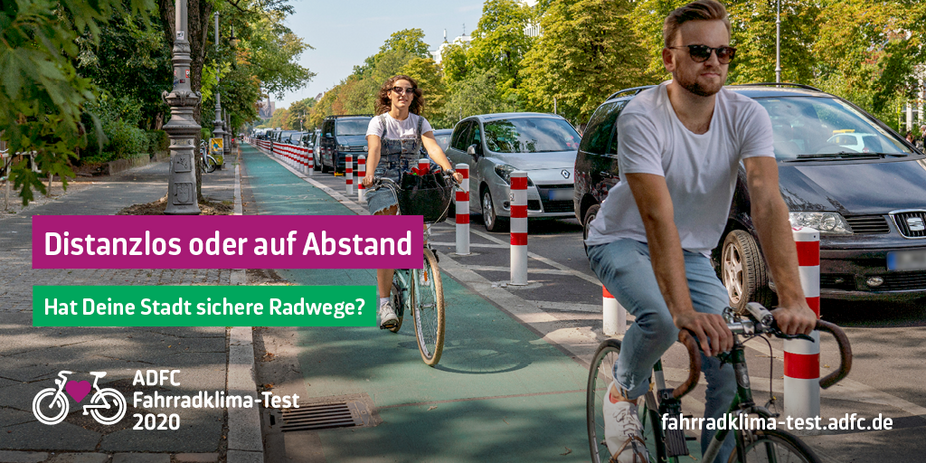 ADFC-Fahrradklima-Test 2020 Pop-up Bikelane